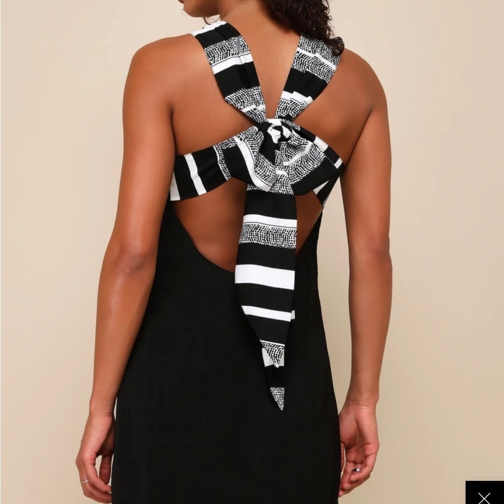 Lulu's Black and Silver Dress
